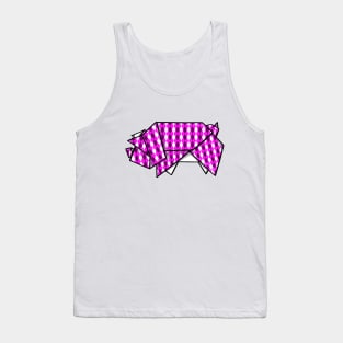 Cute Paper Pig Tank Top